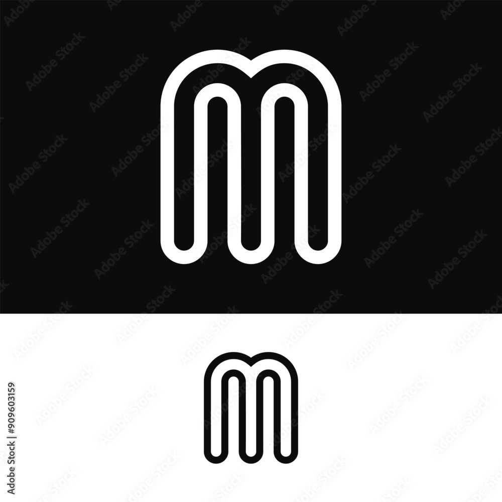 Creative abstract initial letter M logo design. Premium Vector Creative abstract initial letter M logo design. Premium Vector
