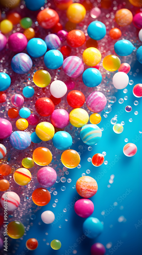 Digital colorful candies artistic geometric abstract graphics poster background Digital colorful candies artistic geometric abstract graphics poster background