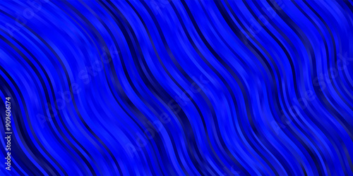 Dark BLUE vector texture with wry lines.