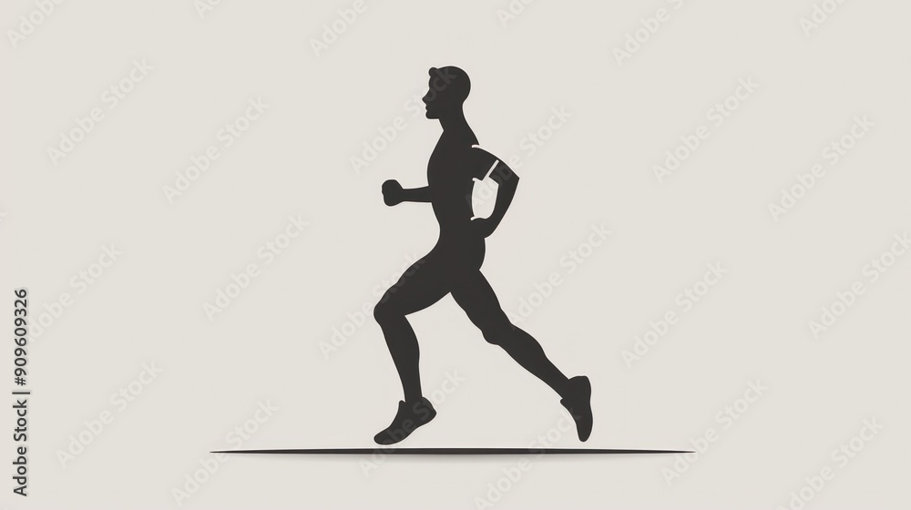 Silhouette of a Runner Silhouette of a Runner
