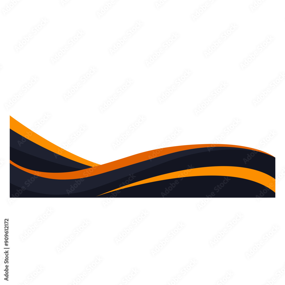 Modern Business Wave Border Modern Business Wave Border