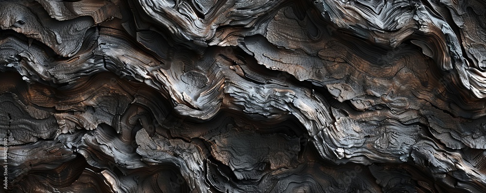 Textured bark with deep ridges and knots, 4K hyperrealistic photo Textured bark with deep ridges and knots, 4K hyperrealistic photo