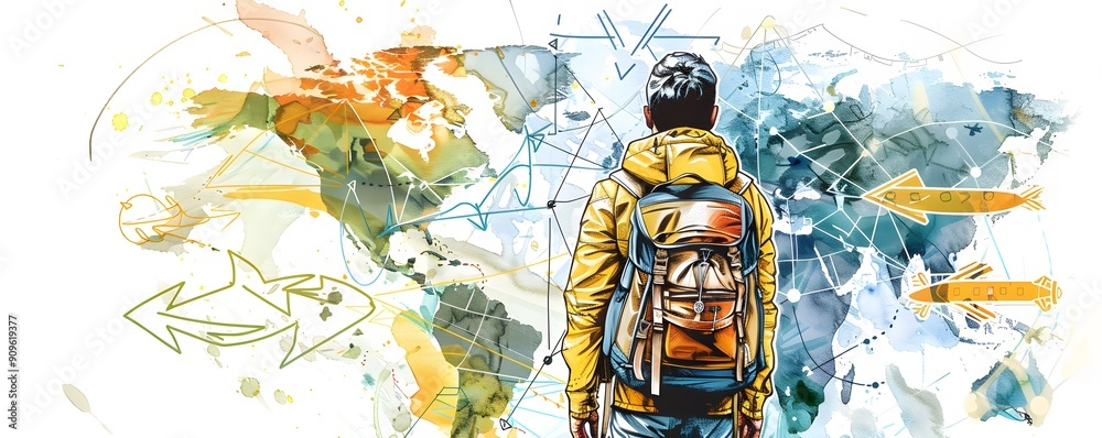 travel concept illustration travel concept illustration