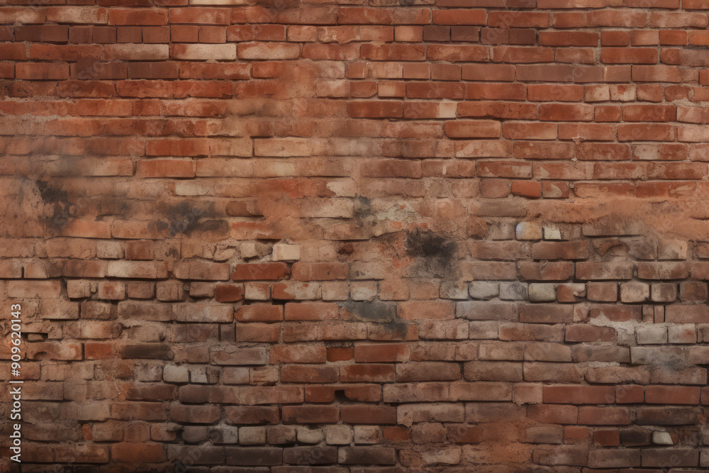 Processed collage of obsolete red brock masonry wall texture. Background for banner, backdrop Processed collage of obsolete red brock masonry wall texture. Background for banner, backdrop
