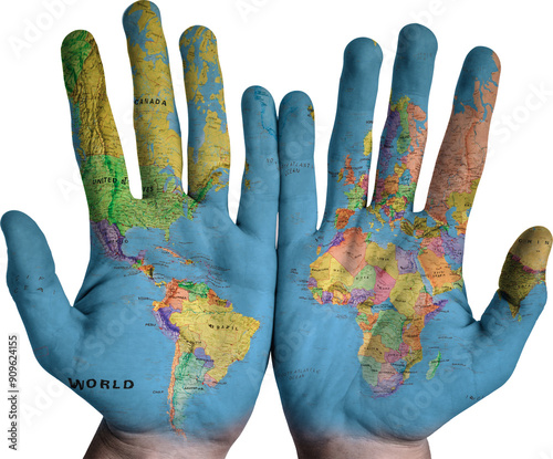 hand painted on the earth