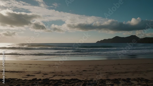 sunset on the beach