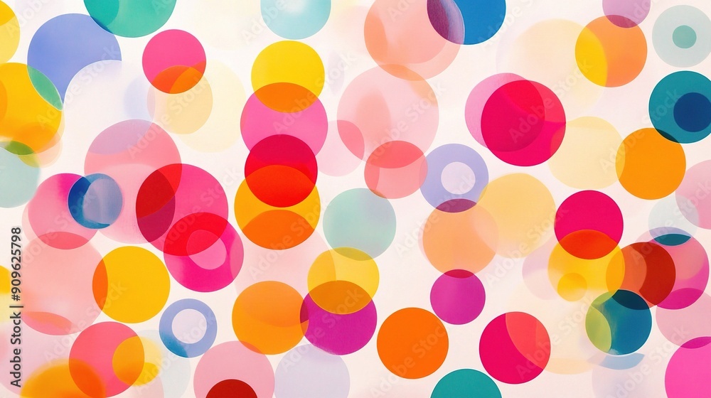 Colorful Abstract Circles: A vibrant and playful abstract background featuring overlapping circles in a spectrum of bright colors. Colorful Abstract Circles: A vibrant and playful abstract background featuring overlapping circles in a spectrum of bright colors.