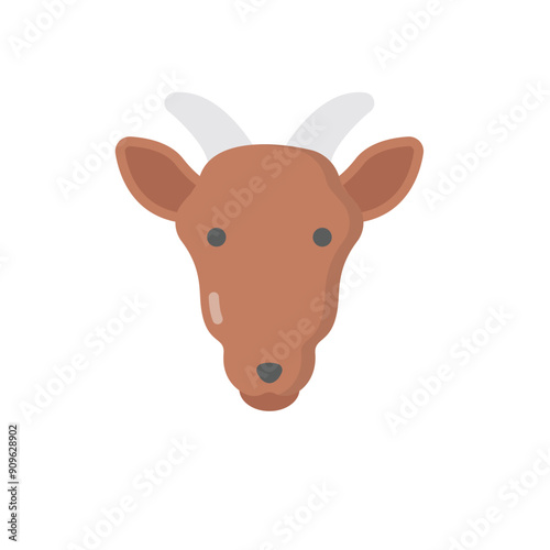 Goat vetor icon