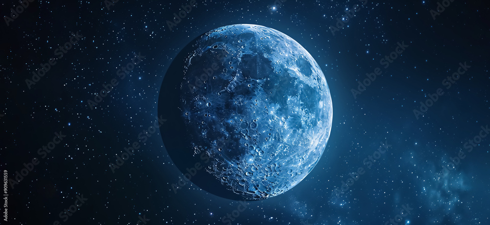 Beautiful moon in the night sky. Beautiful moon in the night sky.