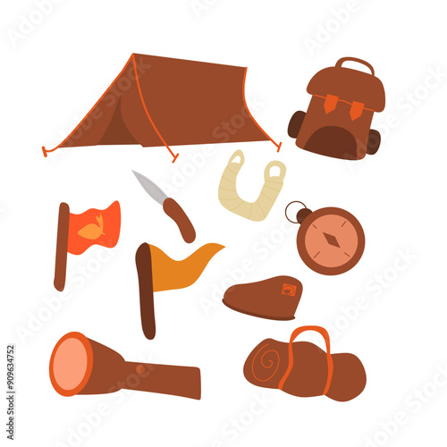 Scout set of icons