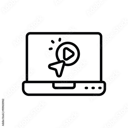 Online course catalog vector icon