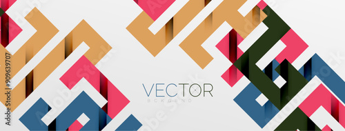 Color bend lines with shadow texture effect. Vector Illustration For Wallpaper, Banner, Background, Card, Book Illustration, landing page