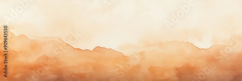 Abstract Mountain Range Watercolor photo