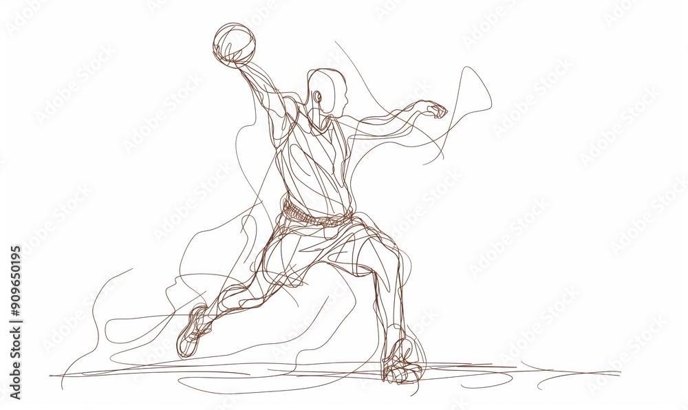 A man is throwing a ball. The drawing is in black and white. The man is wearing shorts and a shirt A man is throwing a ball. The drawing is in black and white. The man is wearing shorts and a shirt