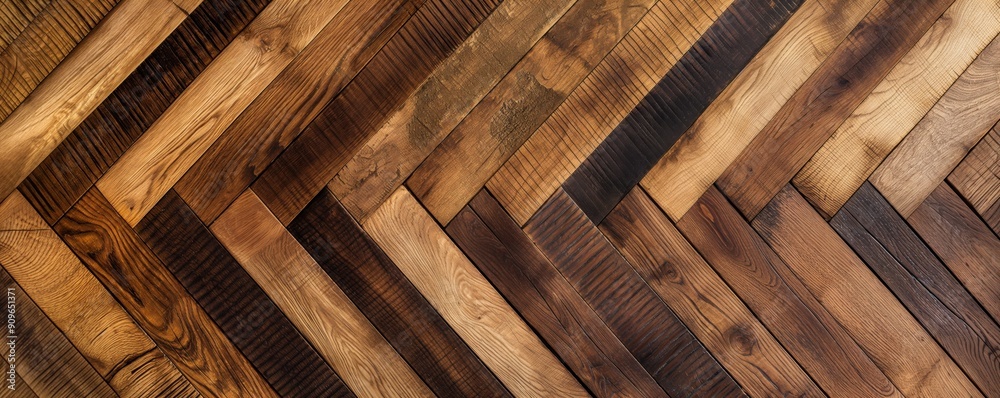A wooden floor with a checkered pattern. The wood is old and has a rustic feel to it. The checkered pattern is made up of many small wooden pieces, creating a unique and interesting design A wooden floor with a checkered pattern. The wood is old and has a rustic feel to it. The checkered pattern is made up of many small wooden pieces, creating a unique and interesting design