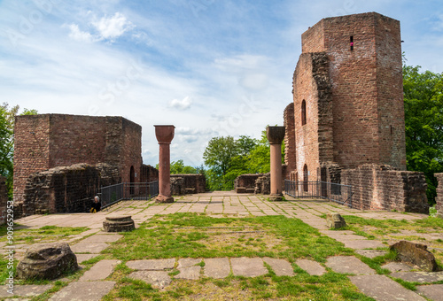 The Monastery of St. Michael German, Michaelskloster, Heiligenberg in Heidelberg, part of the nearby Lorsch Abbey, Heidelberg, Baden-Württemberg photo