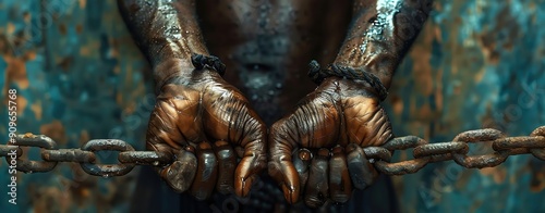 International Day for the Abolition of Slavery, freedom symbols, ample copy space