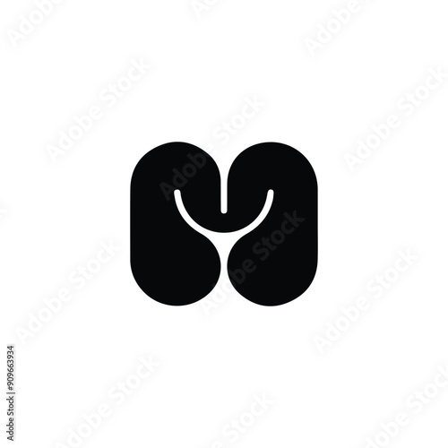 M Vector Logo Design V8