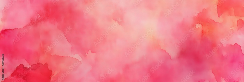 Fototapeta premium Abstract Watercolor Background with Pink and Orange Hues