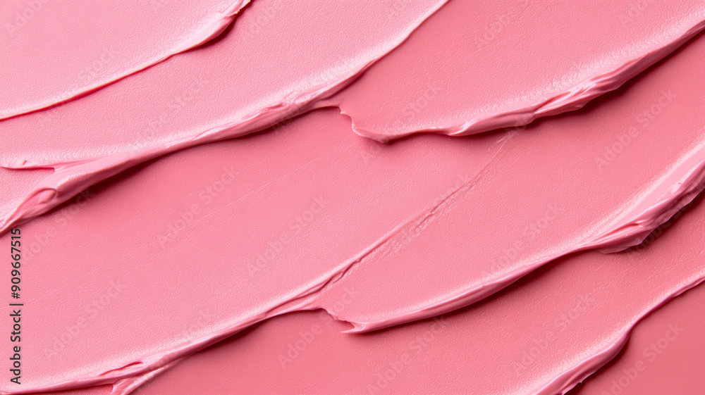 Closeup of a cream blush texture background in a coral pink hue, displaying creamy, smooth application with subtle sheen Closeup of a cream blush texture background in a coral pink hue, displaying creamy, smooth application with subtle sheen