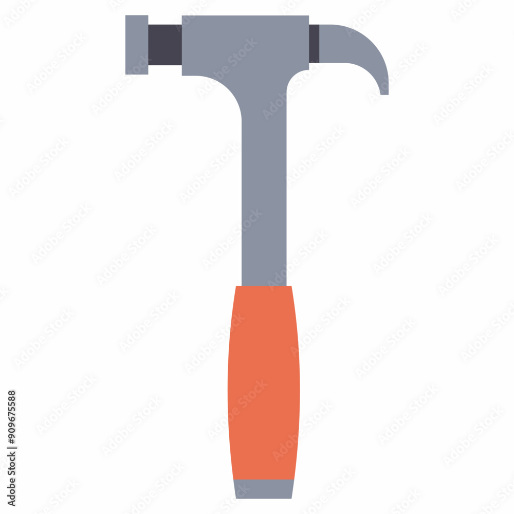 Claw hammer vector cartoon illustration isolated on a white background. Claw hammer vector cartoon illustration isolated on a white background.