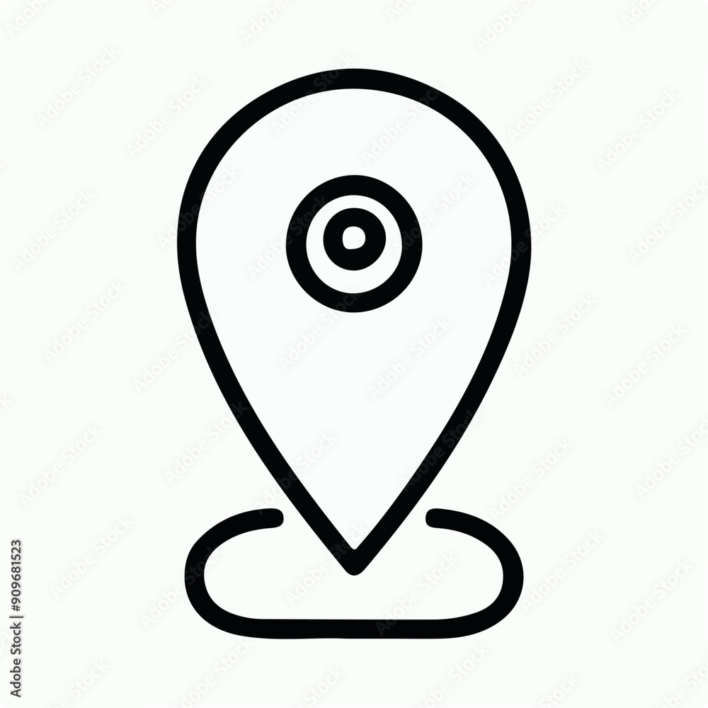 pin location black icon pin location black icon