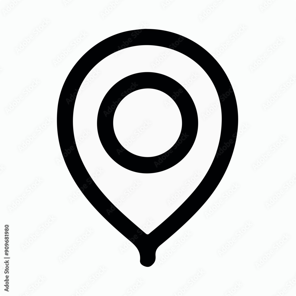 pin location black icon pin location black icon