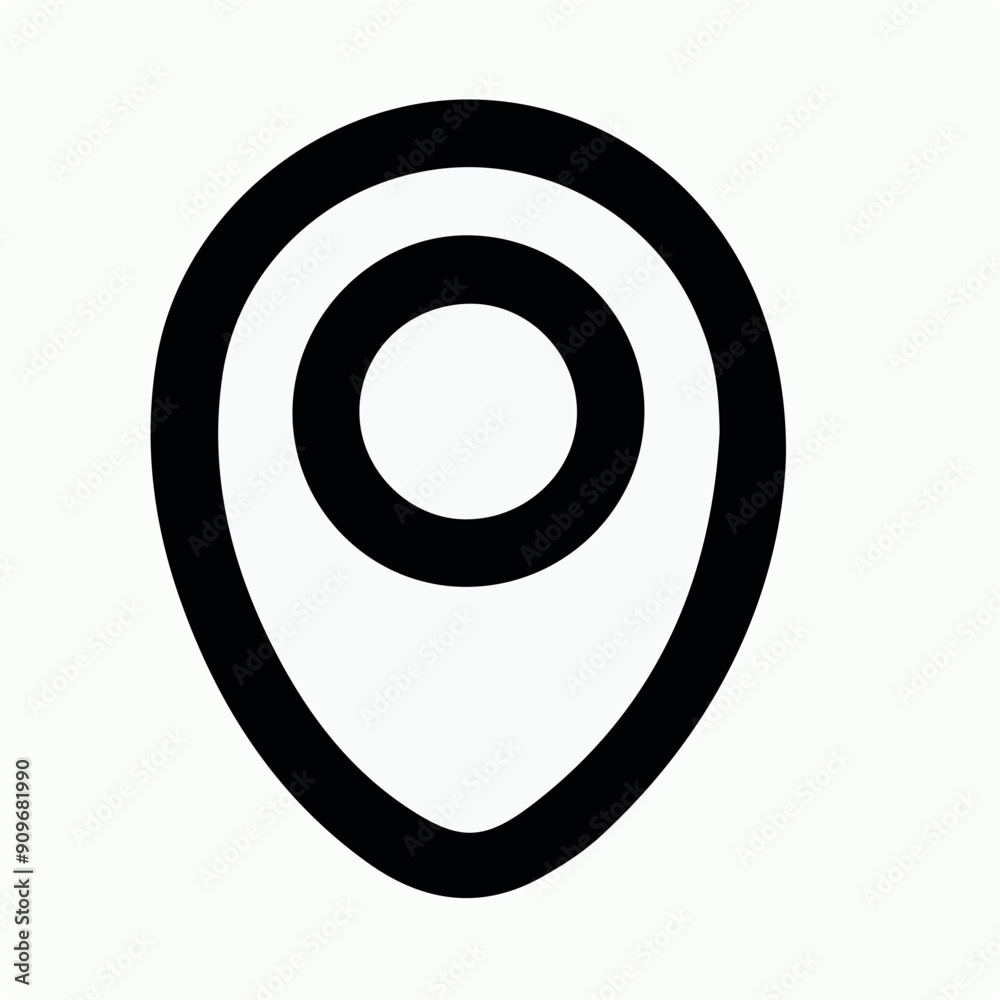 pin location black icon pin location black icon
