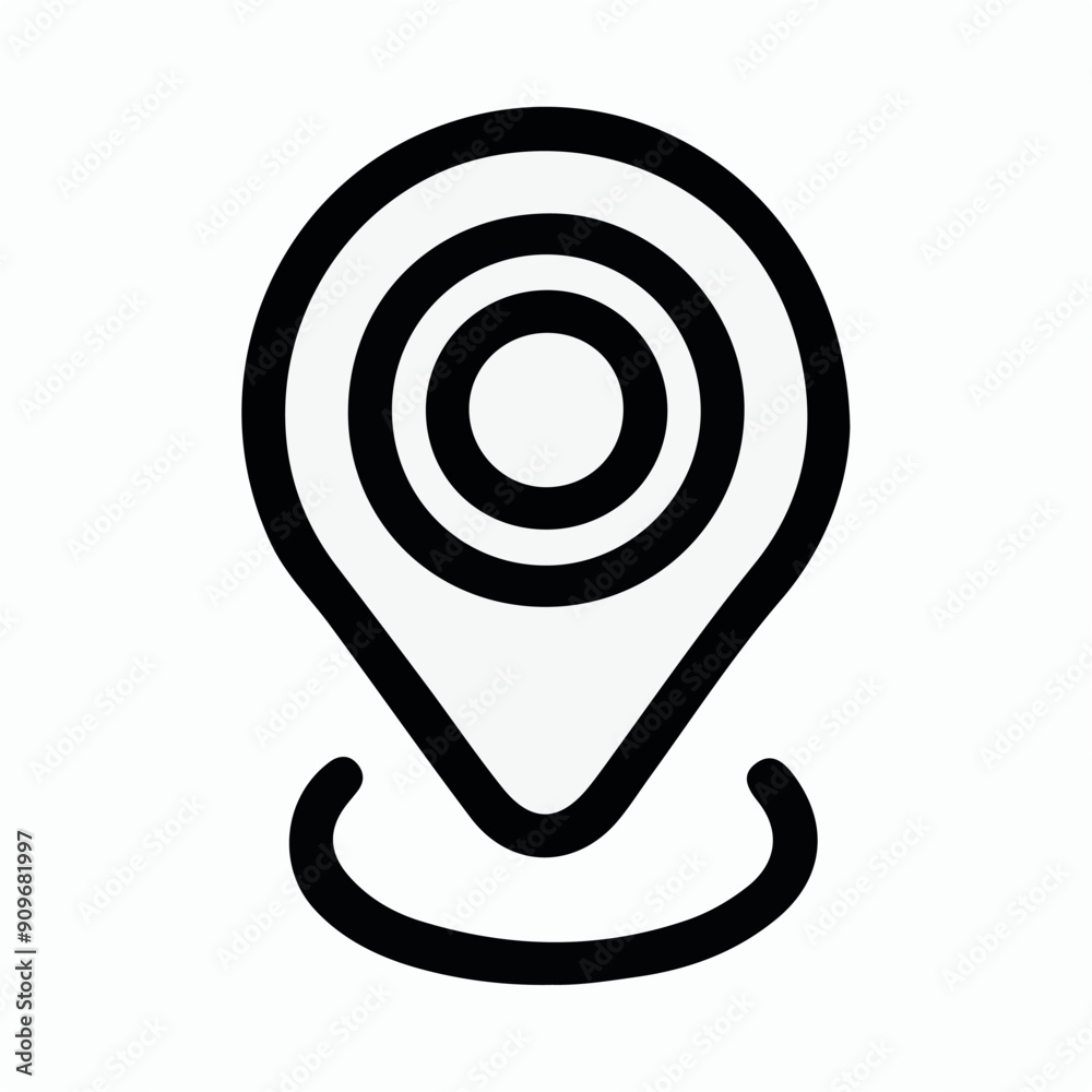 pin location black icon pin location black icon