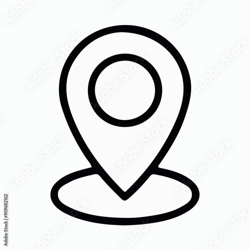 Free Download pin location black icon - GFXLoad