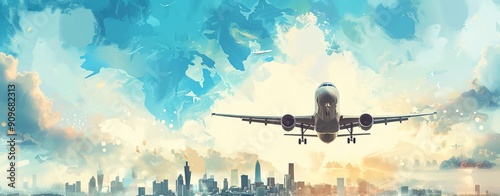 International Civil Aviation Day, promoting global aviation, ample copy space