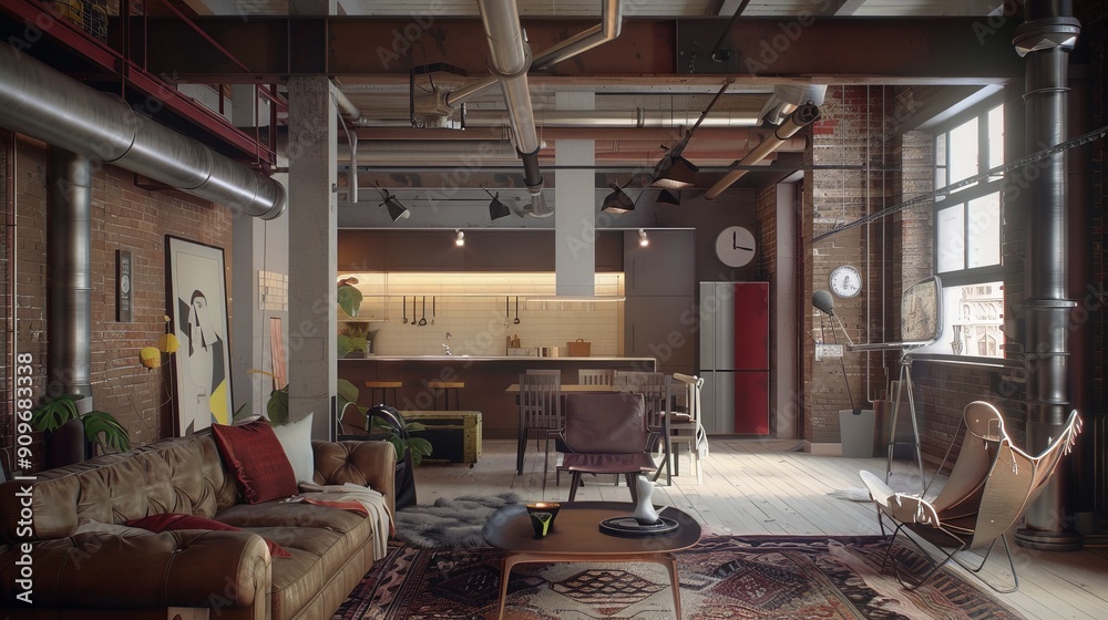 Incorporating exposed pipes into interior design can create a sense of openness and loft-like spaciousness. Incorporating exposed pipes into interior design can create a sense of openness and loft-like spaciousness.