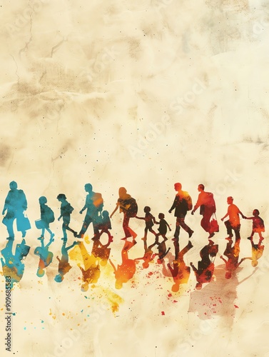 International Migrants Day, migration awareness theme, ample copy space