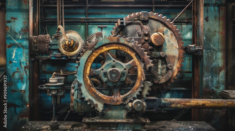Old machinery can inspire discussions about sustainable practices in industrial design. Reusing components Old machinery can inspire discussions about sustainable practices in industrial design. Reusing components