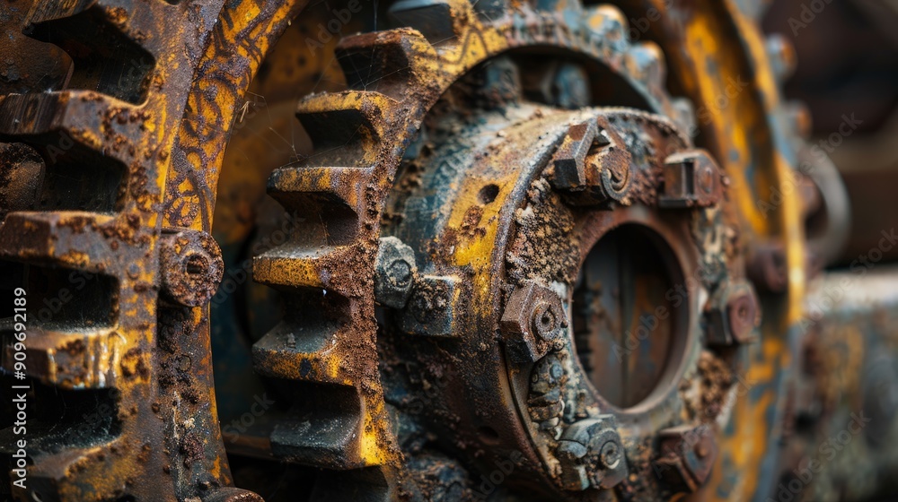 Old machinery often bears manufacturer's markings and labels that provide clues about their origins and historical context. Old machinery often bears manufacturer's markings and labels that provide clues about their origins and historical context.