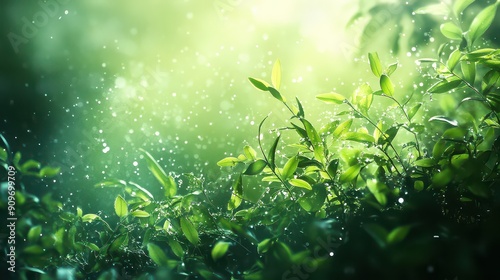 Sunlight Through Fresh Spring Leaves photo