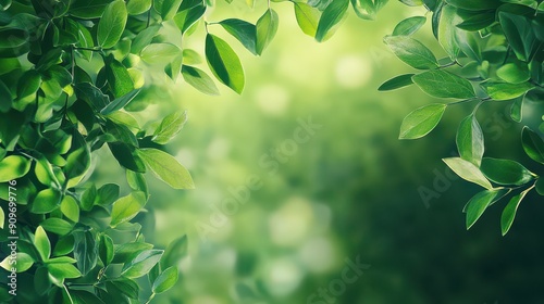 Sunlight Through Fresh Spring Leaves photo