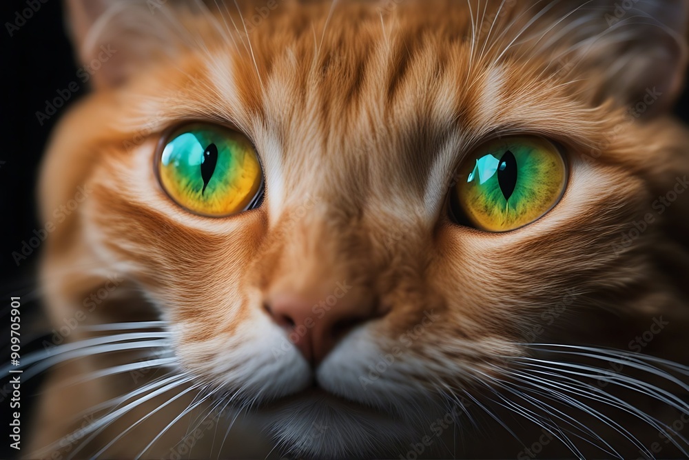 dark glow eyes orange cat black background animal pet domestic monster mystic face horror haunted skittish macro fear night evil closeup felino bizarre fright look midnight mysterious saint dark glow eyes orange cat black background animal pet domestic monster mystic face horror haunted skittish macro fear night evil closeup felino bizarre fright look midnight mysterious saint