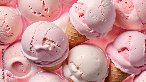 Ice cream texture, light pink, soft tones