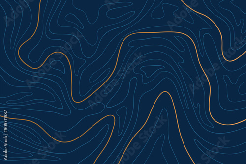 Luxury gold abstract line art background vector. Design illustration for wall art, fabric, packaging, web, banner, app, wallpaper.