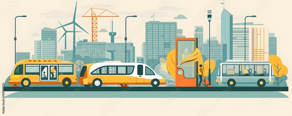 Fototapeta premium recycle illustrations