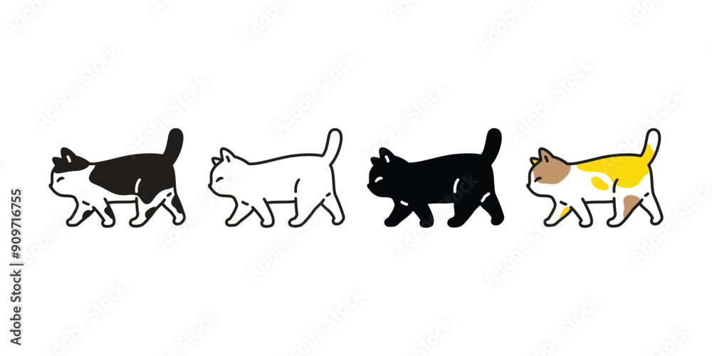 cat vector walking kitten calico neko icon pet cartoon character munchkin illustration symbol clip art isolated cat vector walking kitten calico neko icon pet cartoon character munchkin illustration symbol clip art isolated