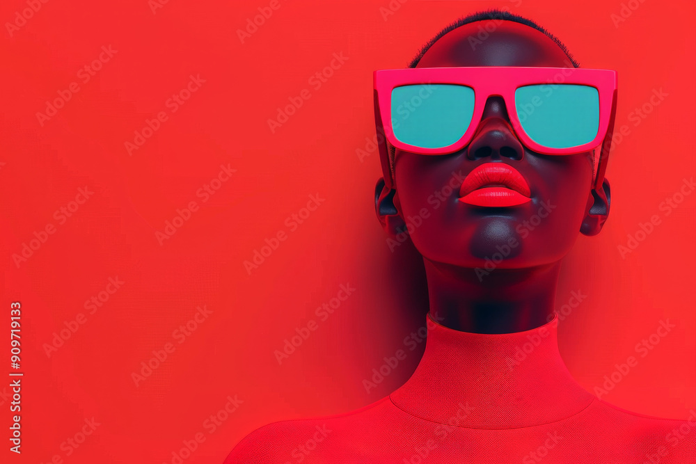 Colorful 3D Female Figure Colorful 3D Female Figure