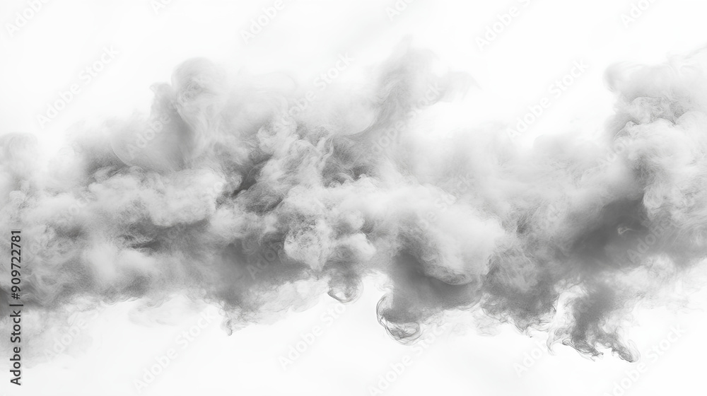 Obraz premium Abstract white smoke cloud, a soft white Smoke explode cloudy 