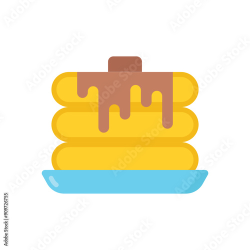 Pancakes vector icon