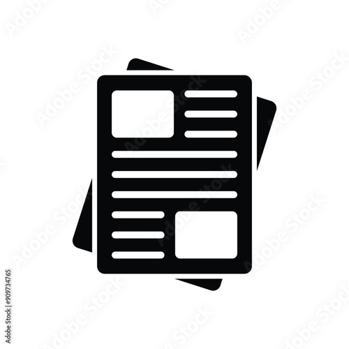 Newspaper vector icon