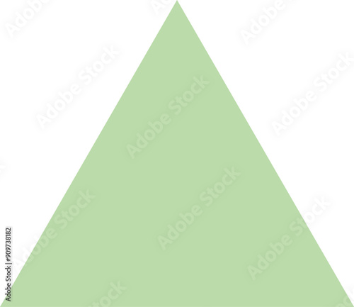 green triangle geometric shape