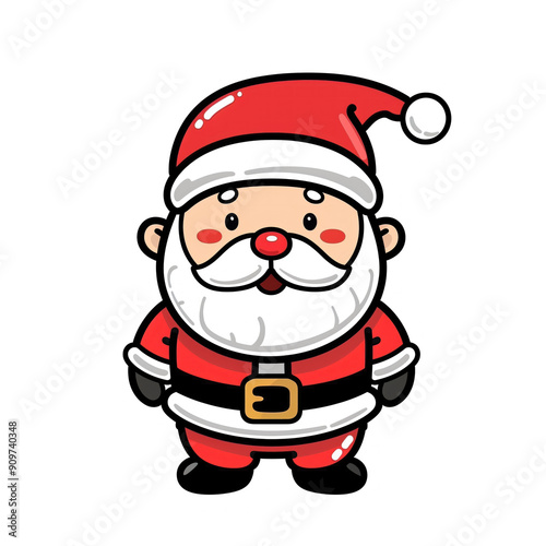 Cute Santa Claus cartoon illustration