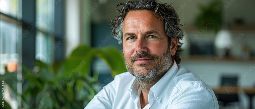 Εκτύπωση καμβά Successful middle aged Dutch man wearing professional business attire looking fo
