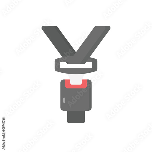 Seat belt vector icon